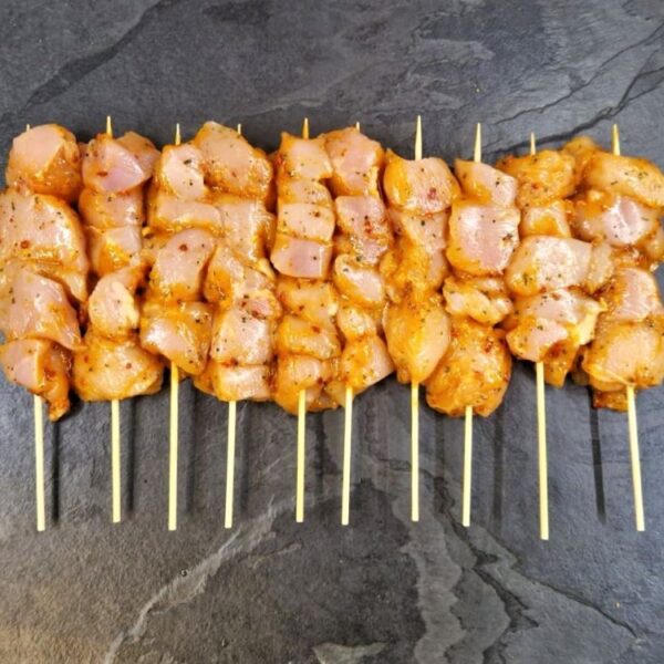 10 x 80g Ginger Chili Chicken Kebabs
