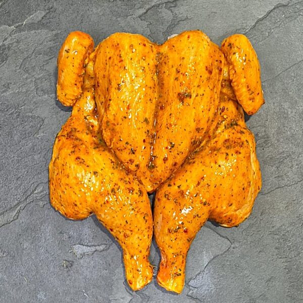 Spatchcock Chicken in Ginger Lemon Chili
