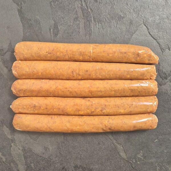 Beef HOT LINK 8inch HOT DOG Frozen x 5