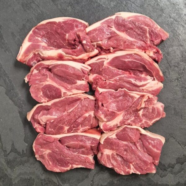 8 x 6oz - 7oz Lamb Shoulder Braising Steaks